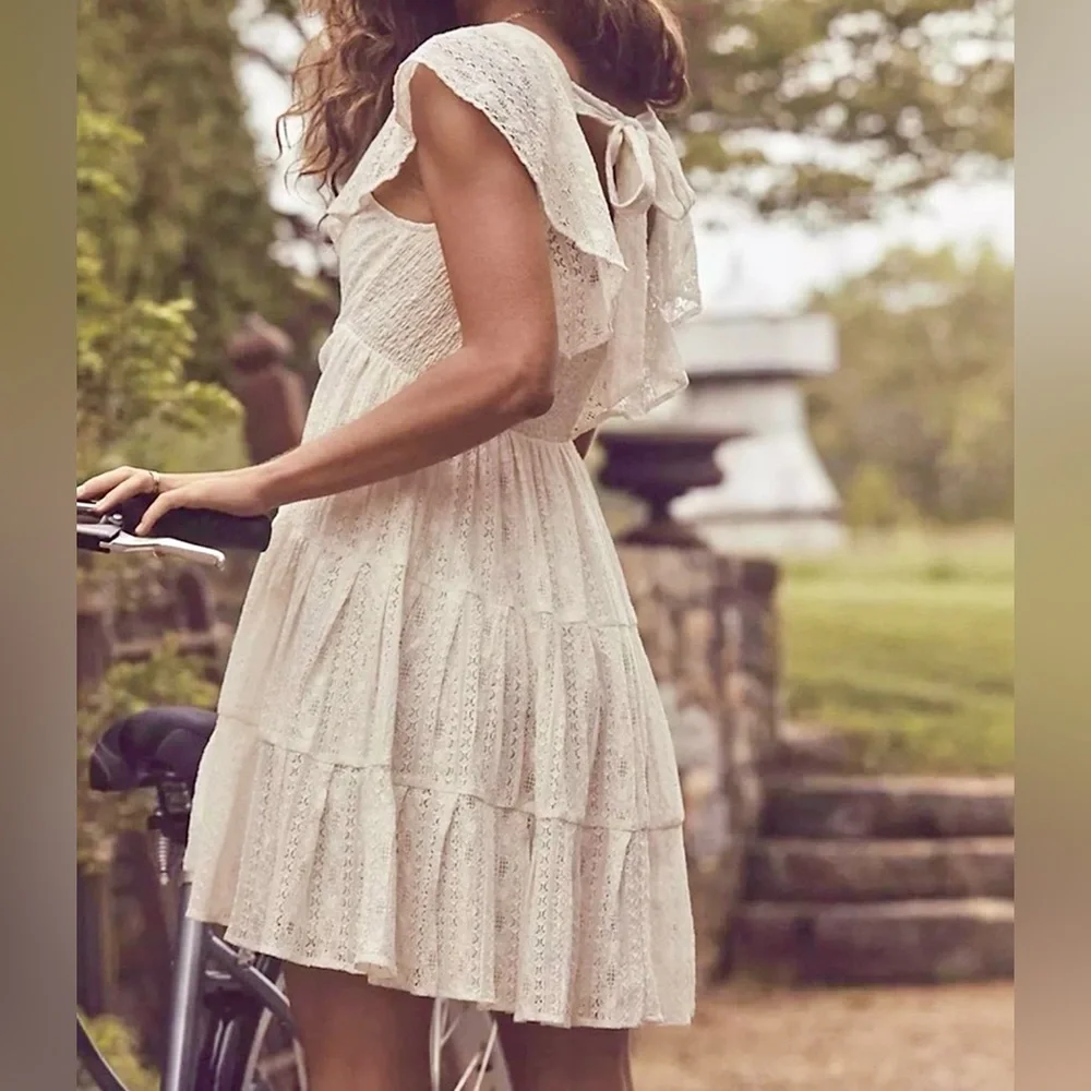 NWOT Free People Undone Lace Mini Dress Size XS - Picture 8 of 14